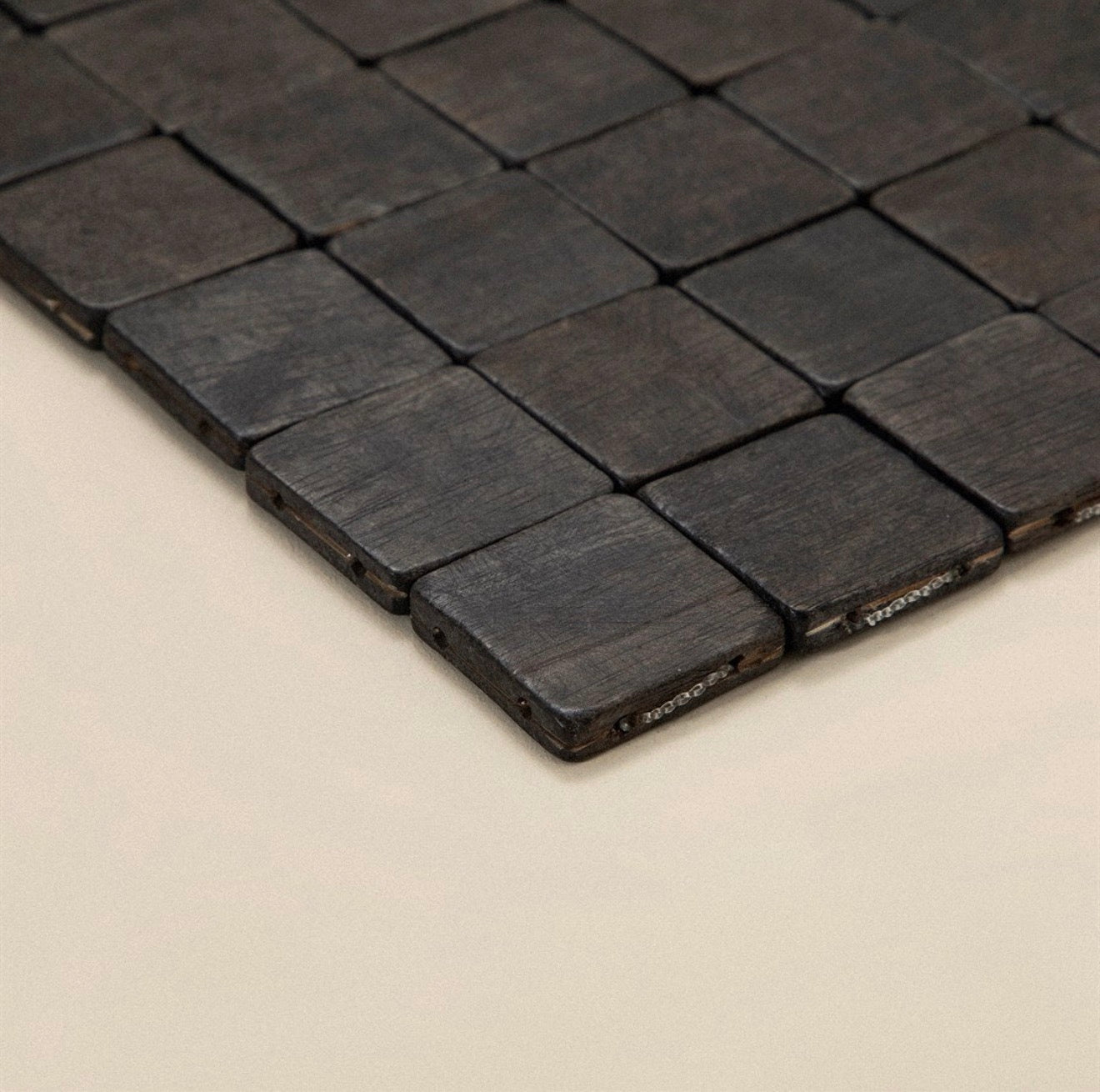 Kuro Bath Mat — Black Acacia Wood