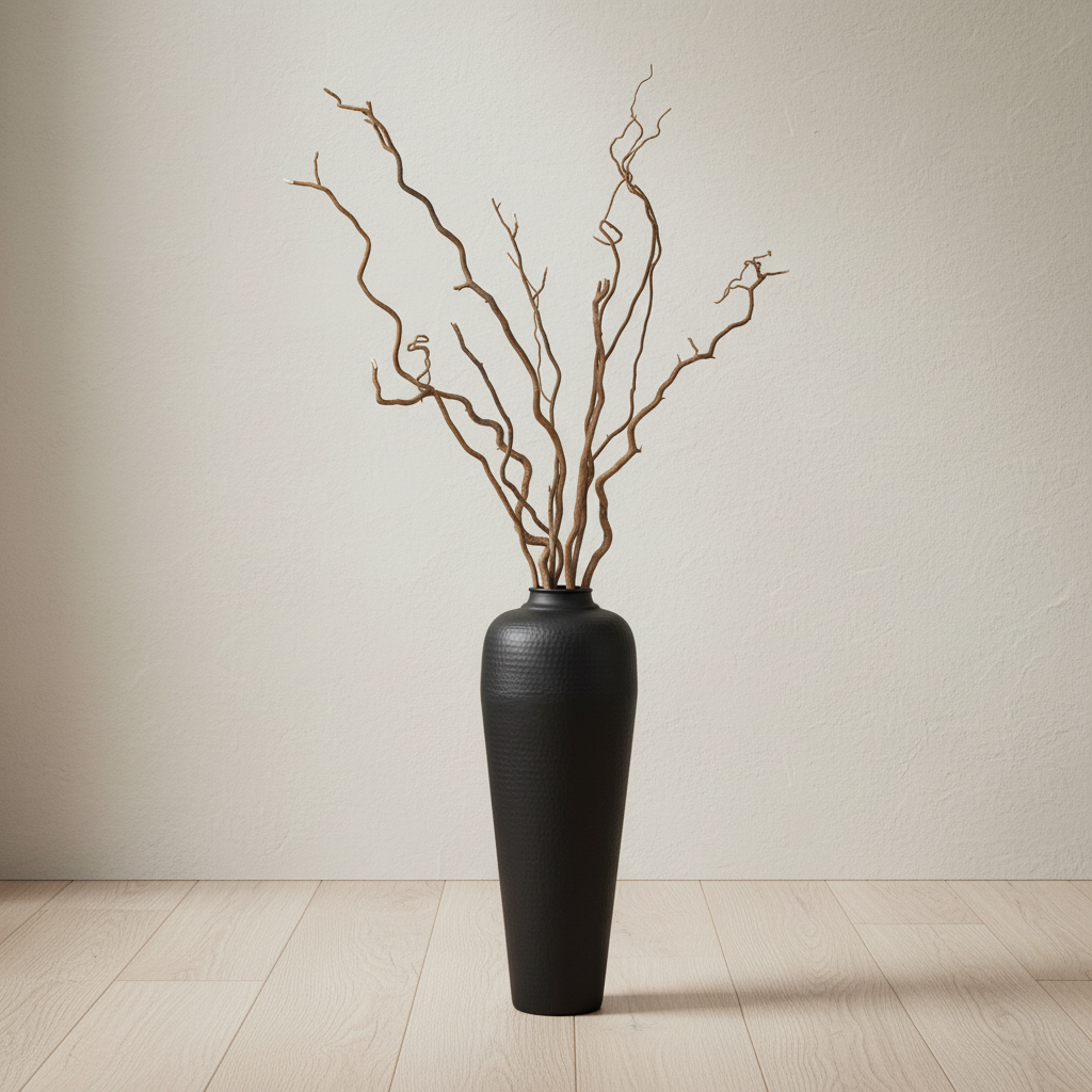 Vesper — Handcrafted Hammered Steel Vase