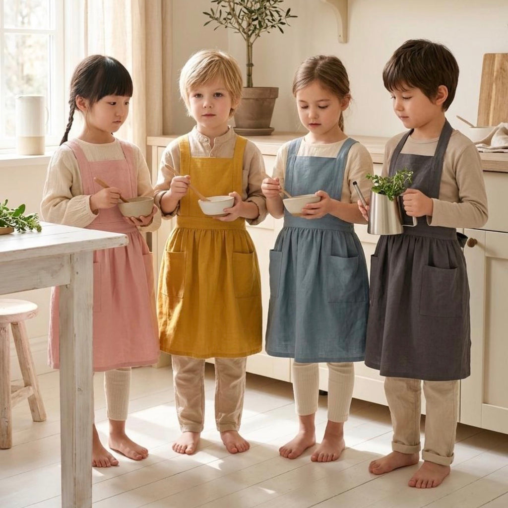 The House Pinafore — Children's Linen Apron