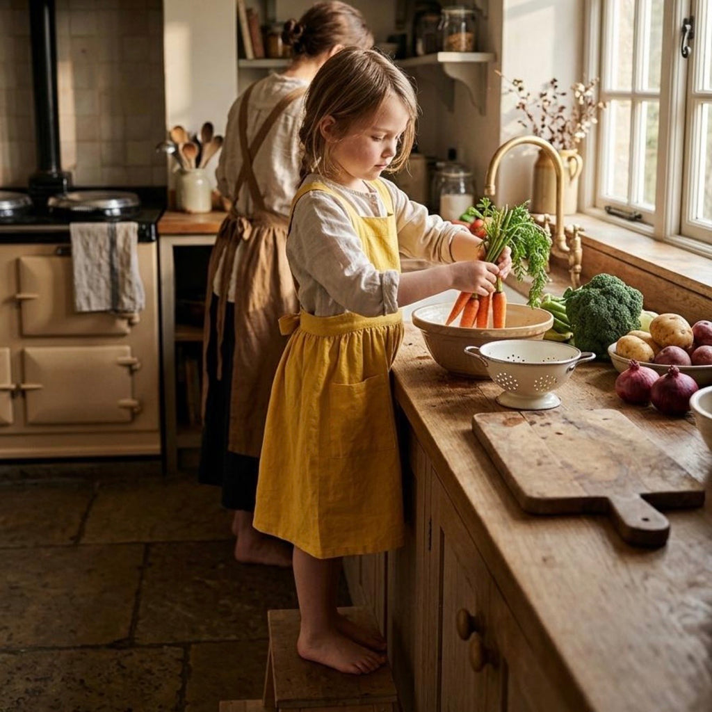 The House Pinafore — Children's Linen Apron