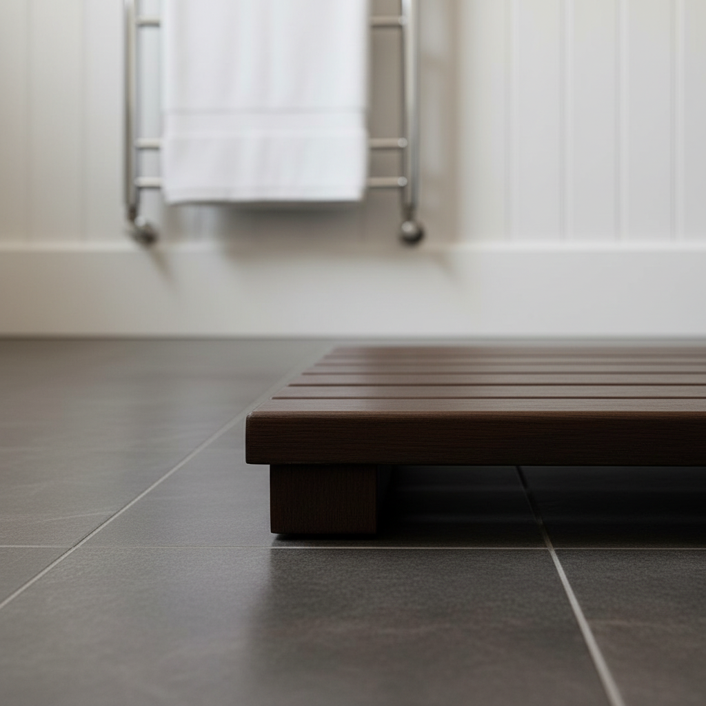 The Slatted — Dark Oak Bath Mat