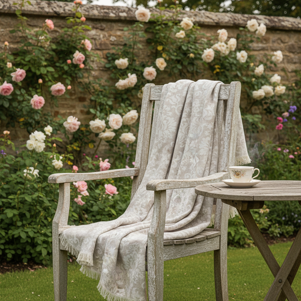 The Wisteria — Linen Blanket