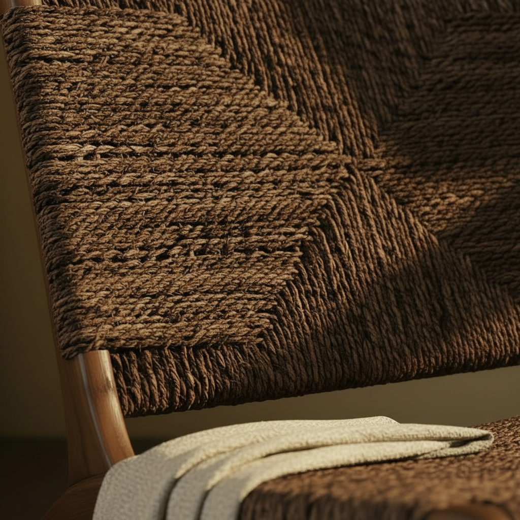 The Ashworth — Burgundy Weave Macro