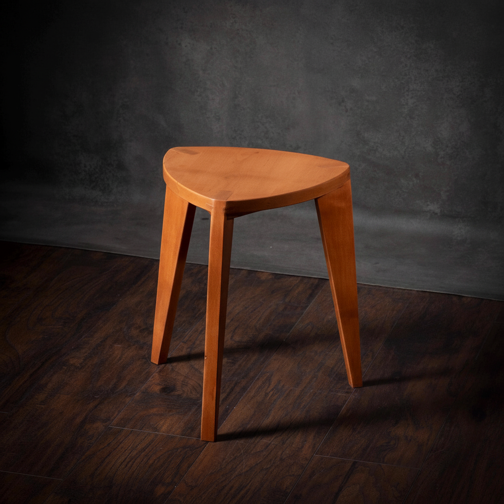 Triad Stool — Robinia/Acacia
